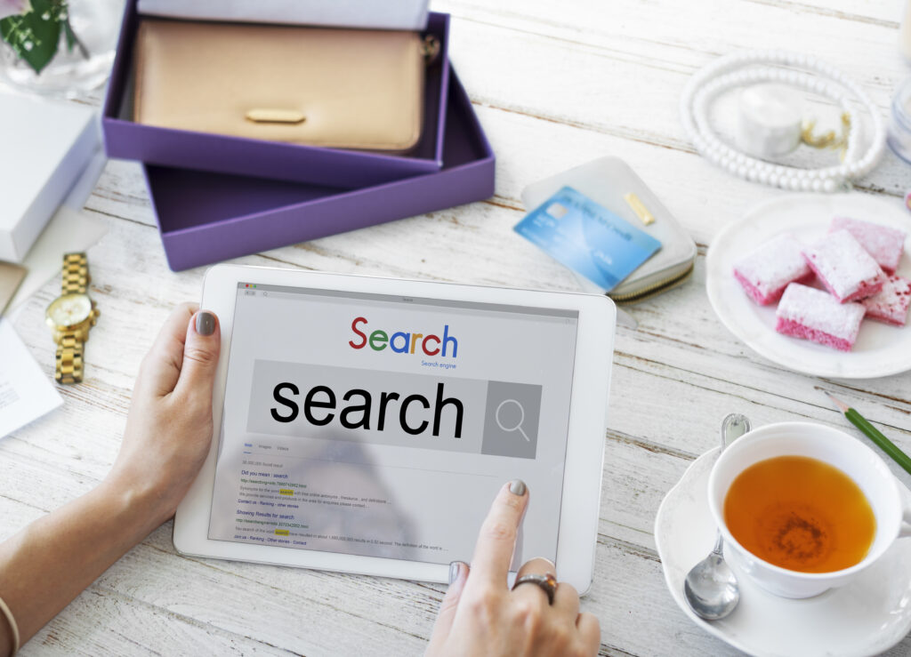 search engine optimization research information technology concept